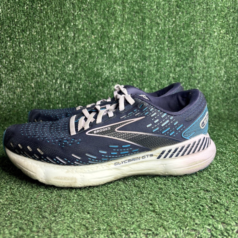 Brooks Glycerin GTS 20 Supportive Cushioned Running Shoes Blue Womens 8.5 D Wide - Picture 3 of 12